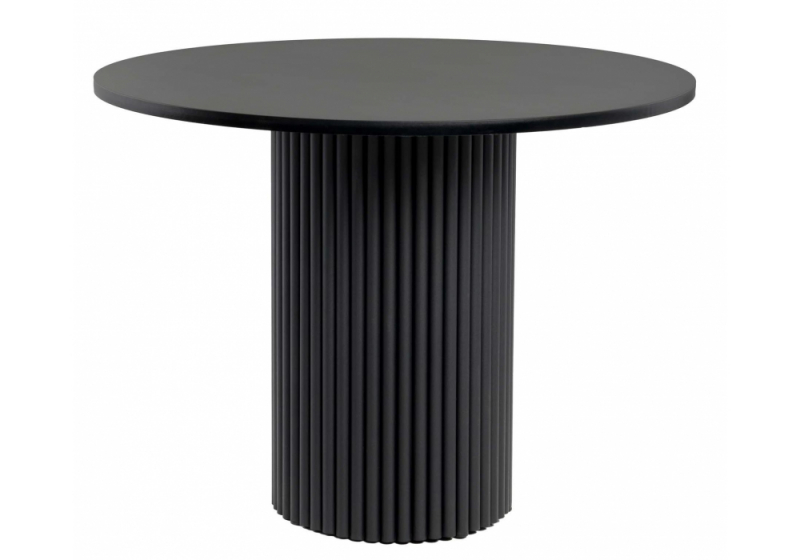 Стол деревянный Барел 100 черный / черный. 