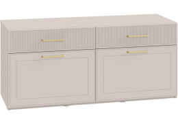 ТВ-тумба Таринис кашемир / моно керамика / белый шагрень (135x49x60,8)