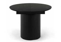 Керамический стол Лорен 100(140) shakespeare black / черный (100x75)