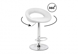 Барный стул Oazis white / chrome (51x50x77)