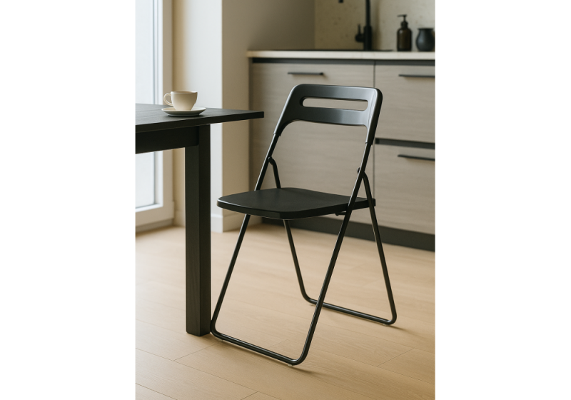 Пластиковый стул Fold складной black (43x46x81)
